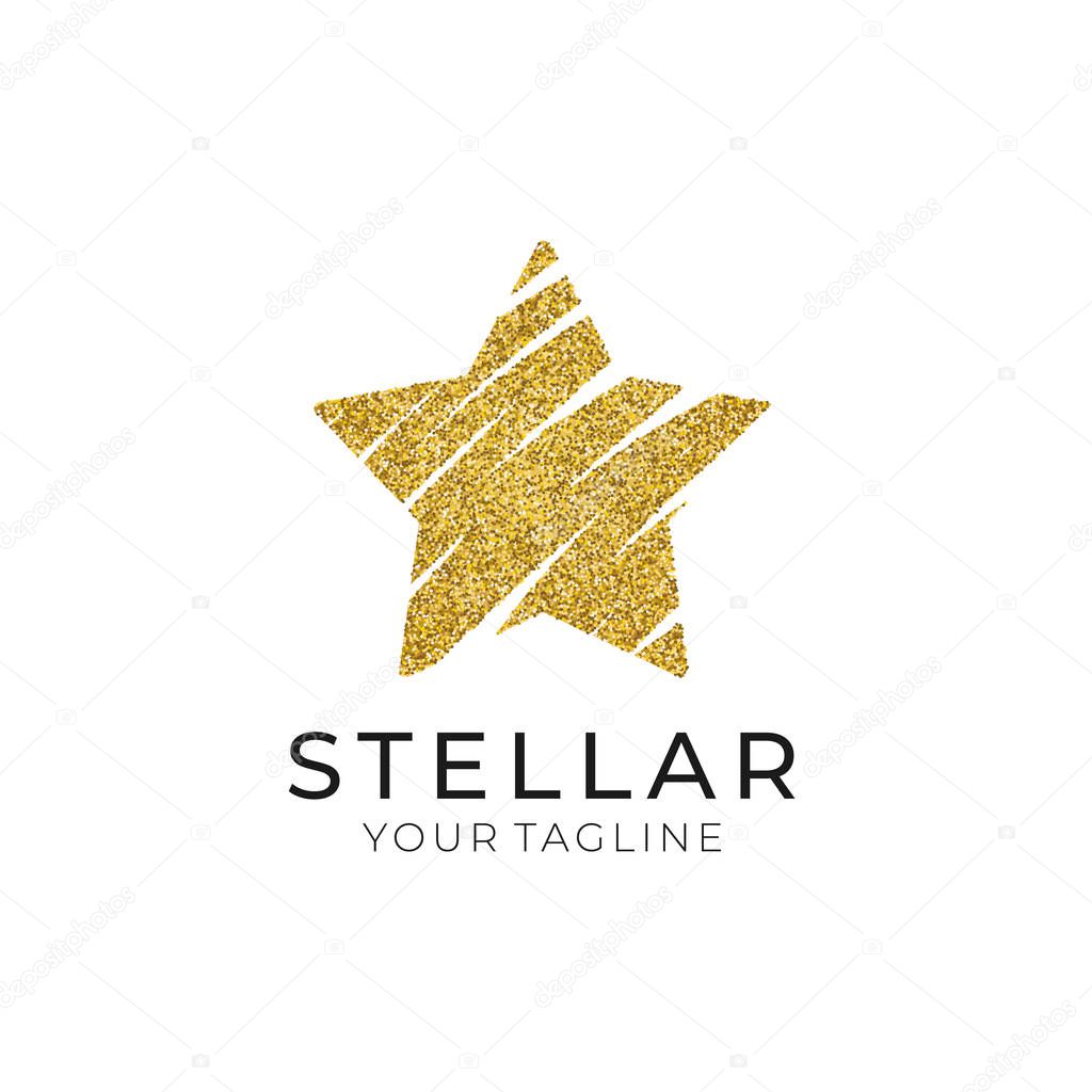 Star logo vector. Universal abstract logo with a star symbol for any business. Star sign - a leader, success and power. Vector illustration eps 10.