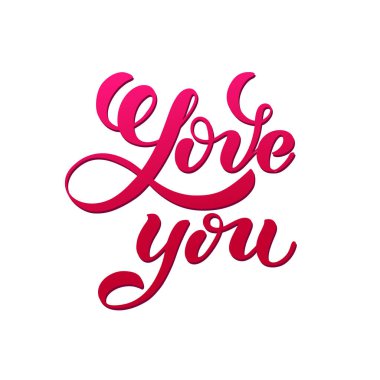 Seni seviyorum, yazılı yazı teslim. Romantik hat. Sevgililer günü tebrik kartı hat ile. Elle çizilmiş tasarım öğeleri.