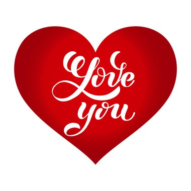 Seni seviyorum, yazılı yazı teslim. Romantik hat. Sevgililer günü tebrik kartı hat ile. Elle çizilmiş tasarım öğeleri.
