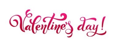 Sevgililer günün kutlu olsun. Retro vintage tarzı. Fırça yazı. Kalp birçok kupa. Logo ve amblemler için davet. Vektör çizim.