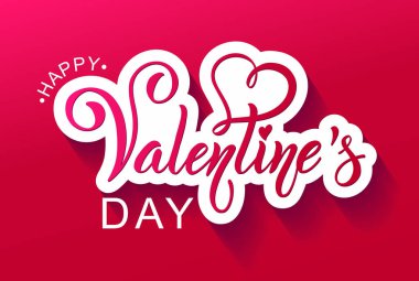 Sevgililer günün kutlu olsun. Retro vintage tarzı. Fırça yazı. Kalp birçok kupa. Logo ve amblemler için davet. Vektör çizim.