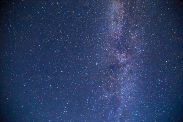 Αστρoφωτoγραφία Γαλακτώδης Τρόπος Που Διασχίζει Τον Ουρανό Φυσικό Περιβάλλον — Φωτογραφία Αρχείου