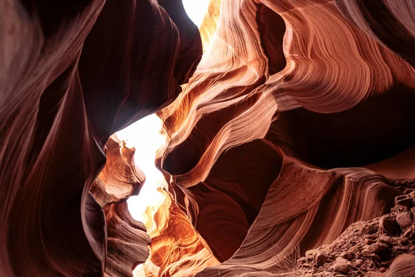 Στενό σπήλαιο της περιέλιξης Antelope Canyon — Φωτογραφία Αρχείου