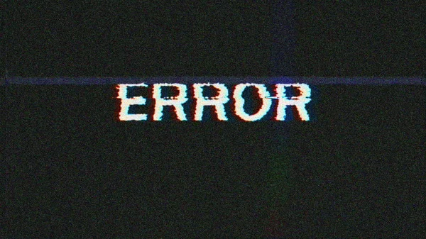 Komputerze Danych Error Wall Binarnym Code Abstract Vhs Noise Error — Zdjęcie stockowe