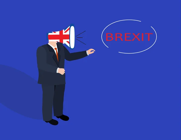 Brexit Koncept Brexit Konceptet — Stock vektor