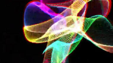 Renkli arka plan. Bulanık renkli ışıklar. Renk bokeh parçacıklar. Renkli soyut sıvı dalga hareket dijital tasarım.