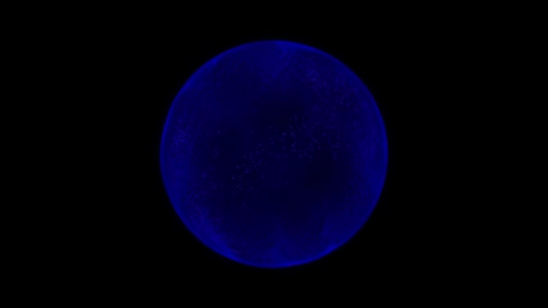 Cell Medical Animation Blue Vibrant Balls — Stock Video