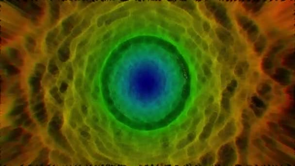 Sci Animation Buntes Energieportal Abstrakter Lichttunnel Color Abstrakter Energie Rainbow — Stockvideo