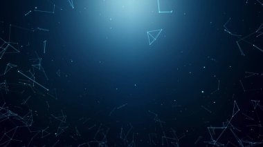 Çokgen Ağ Şekli Dinamik Gradyan 4K