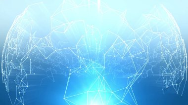 Teknoloji Soyut Geometrik Arkaplan Pleksi