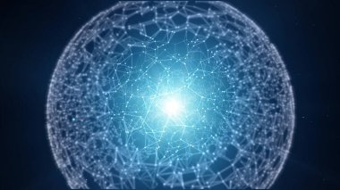 Teknoloji Soyut Geometrik Arkaplan Pleksi