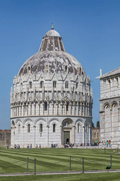 Baptistery San Giovanni One Monuments Piazza Dei Miracoli Pisa Stands — Stock Photo, Image