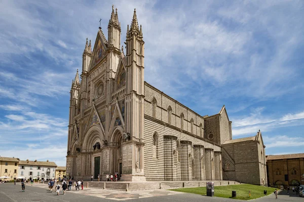 Orvieto Italia Junio 2018 Vista Panorámica Catedral Orvieto Duomo Orvieto — Foto de Stock