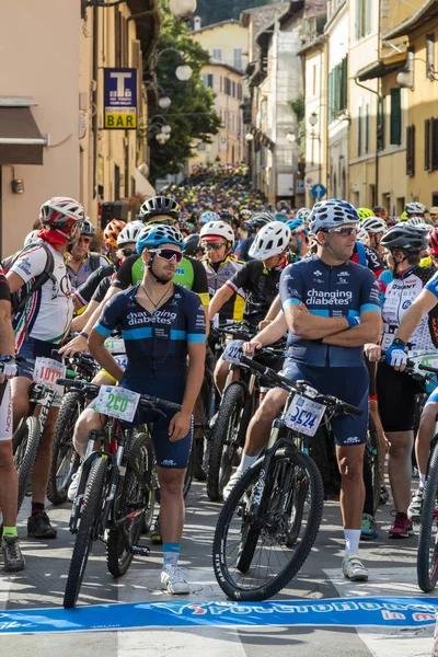 Spoleto Włochy Września 2018 Sportowców Czeka Wyjazdu 2018 Wydanie Spoletonorcia — Zdjęcie stockowe