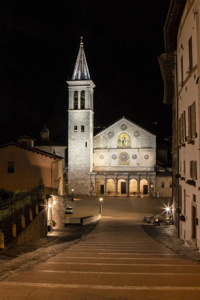 Catedral Santa Maria Assunta Lugar Principal Culto Católico Ciudad Spoleto — Foto de Stock