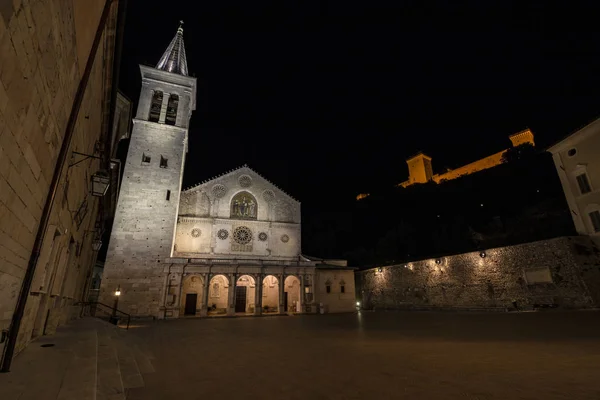 Catedral Santa Maria Assunta Lugar Principal Culto Católico Ciudad Spoleto — Foto de Stock