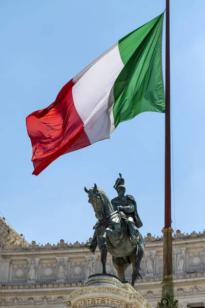 Die Flagge der italienischen Republik — Stockfoto