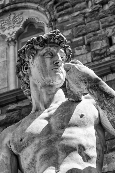 Detail of the David of Michelangelo — Stock Photo, Image