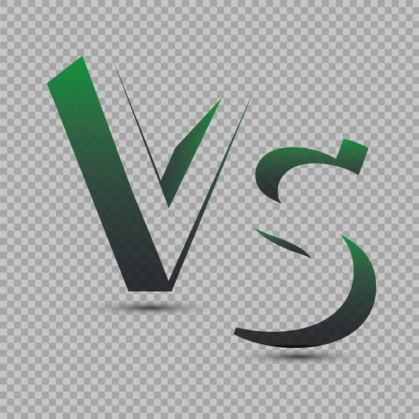 Versus Logo. VS Vector Letters Illustration. Icono de la competencia. Símbolo de lucha — Vector de stock