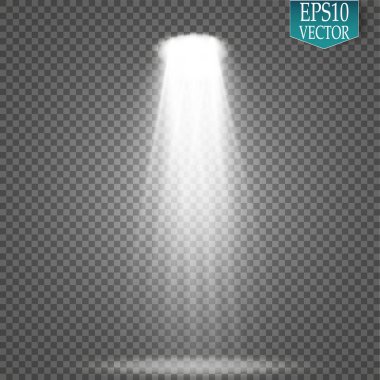 Vektör Spotlights. Sahne. Hafif Efektler. Parlak ışık efekti