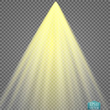 Vektör Spotlights. Sahne. Hafif Efektler. Parlak ışık efekti