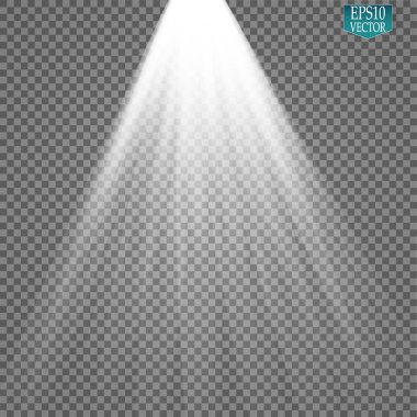 Vektör Spotlights. Sahne. Hafif Efektler. Parlak ışık efekti
