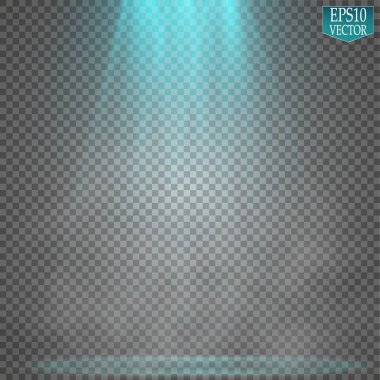 Vektör Spotlights. Sahne. Hafif Efektler. Parlak ışık efekti