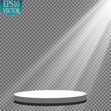 Vektör Spotlights. Sahne. Hafif Efektler. Parlak ışık efekti