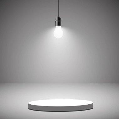 Vektör Spotlights. Sahne. Hafif Efektler. Parlak ışık efekti
