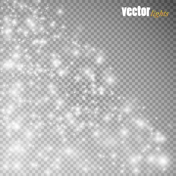 Efecto de luz brillante. Ilustración vectorial. Navidad flash Concepto. — Vector de stock