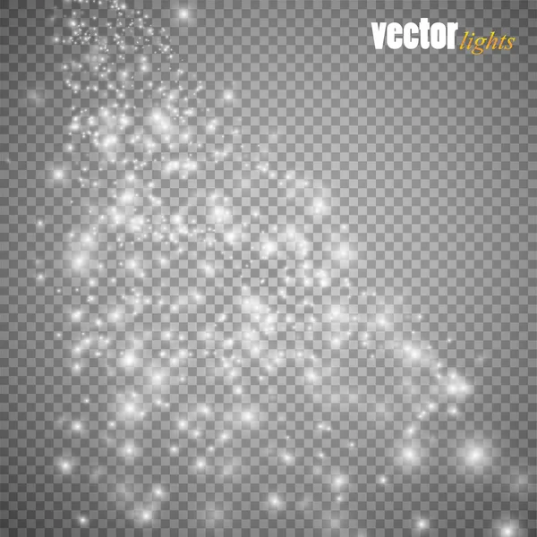 Glow light effect. Vector illustration. Christmas flash Concept. — Stock Vector