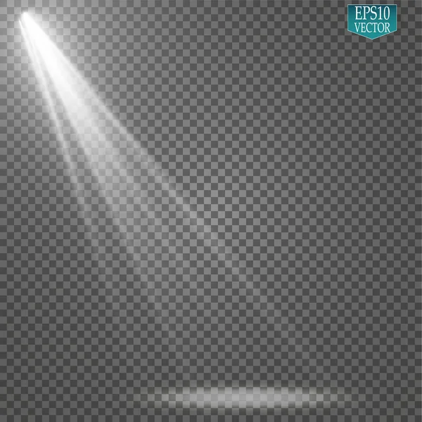 Vektör Spotlights. Sahne. Hafif Efektler. Parlak ışık efekti