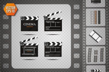 Saydam arka plan Clapper gemide. Film tokmağı