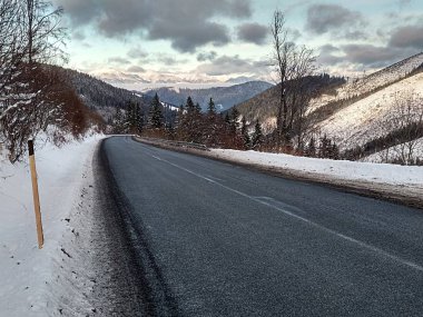 dağ kış, Slovakya, Avrupa