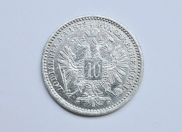 Old Silver Coin Austria Europe — Stock Photo, Image