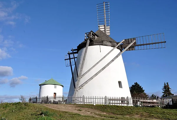 Gamla Vindkraftverk Österrike Europa — Stockfoto