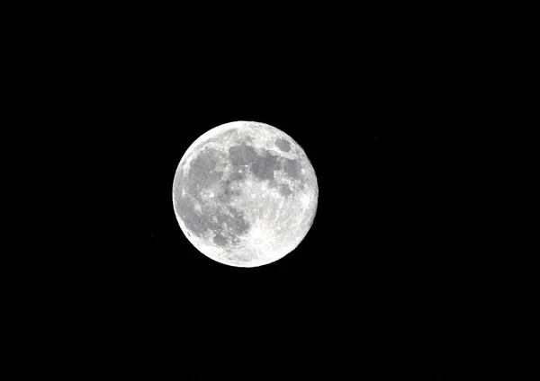 Vue Détaillée Planète Pleine Lune Cosmos — Photo