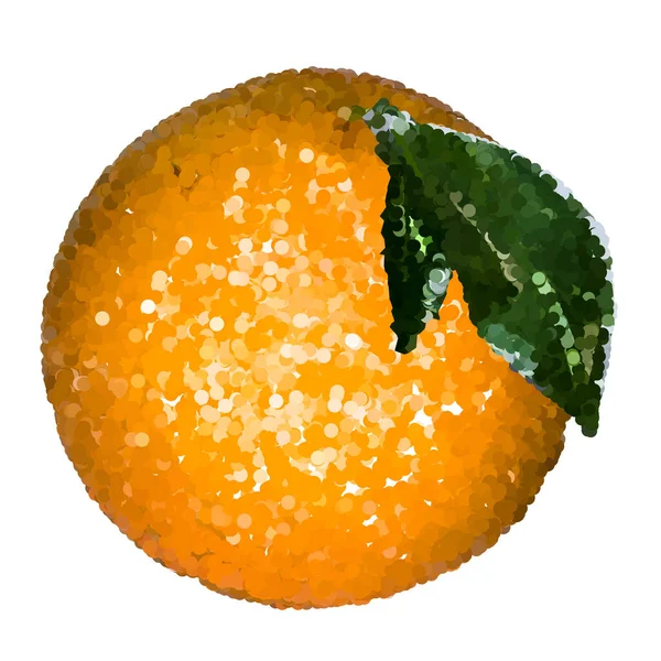 Van Oranje Kralen Met Het Laken Oranje Groen Een Witte — Stockvector