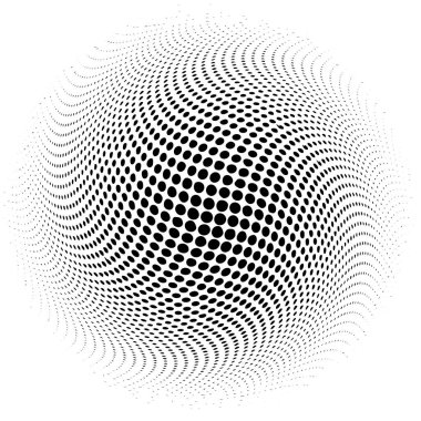 Soyut noktalı vektör arkaplan dokusu yuvarlak