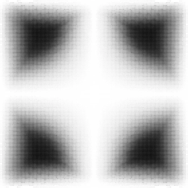 Vektorová Ilustrace Abstraktní Polotónovaná Textura Přechod Kruhů Černá Bílá — Stockový vektor