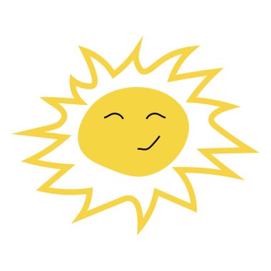 Güneş Simgesi Vektör illüstrasyonu