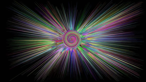 Abstracción Vector Espiral Ilustración Colorido — Vector de stock