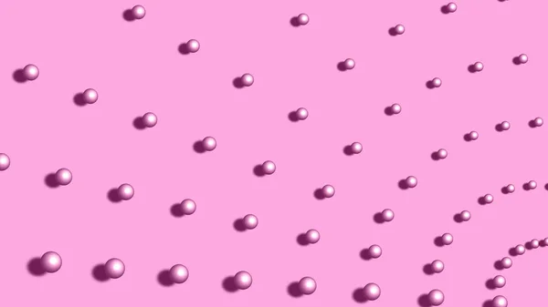 Μπάλα Αφηρημένο Φόντο Ροζ Γραμμές Κύκλοι — Διανυσματικό Αρχείο