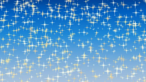 Золотой Блеск Звезд Векторного Фона Золотые Рассеянные Звезды Стильный Синий — стоковый вектор
