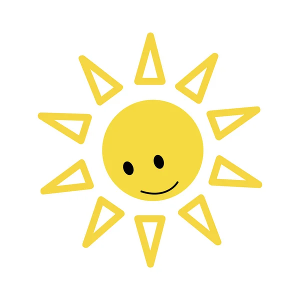 Sun Icon Vector Illustratie — Stockvector