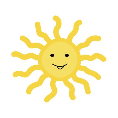 Güneş Simgesi Vektör illüstrasyonu