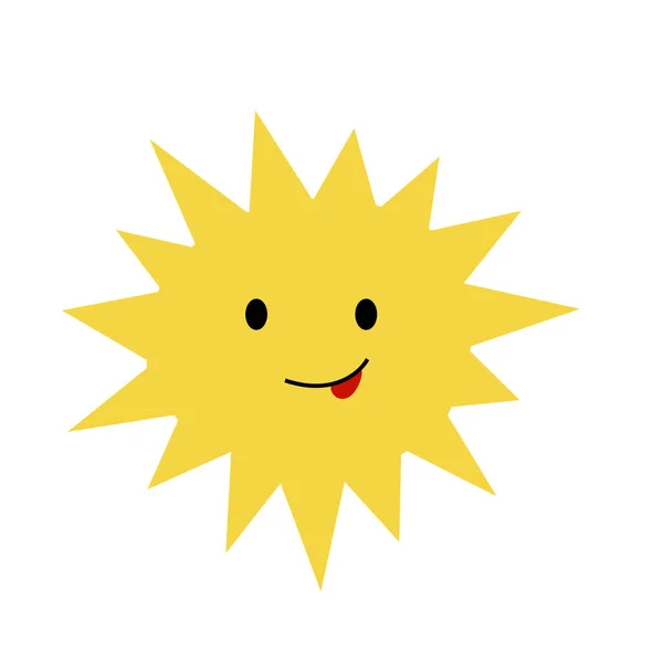 Sol Icono Vector Ilustración — Vector de stock