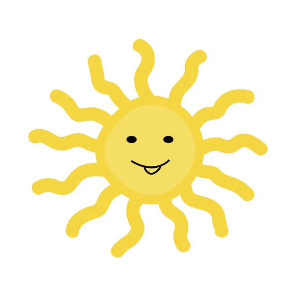 Sun Icon Vector Illustratie — Stockvector