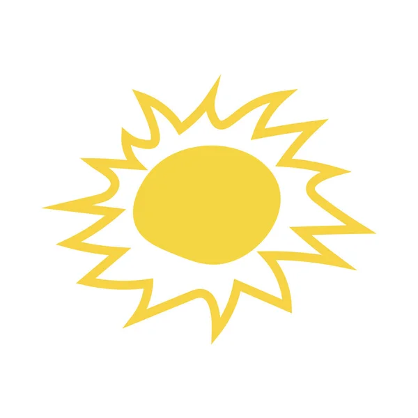 Obrázek Vektoru Ikon Slunce — Stockový vektor