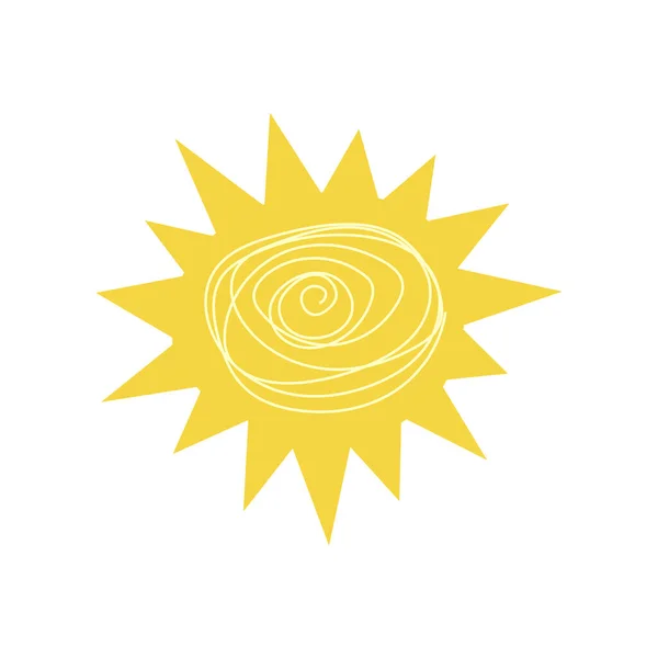 Sun Icon Vector Illustratie — Stockvector